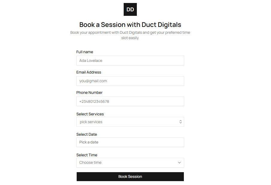 Let clients book themselves.
